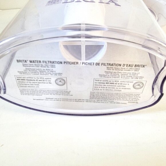 Brita 6-Cup Pitcher Includes Cartridge OB21/OB03 Space Saver Water White - Picture 7 of 7